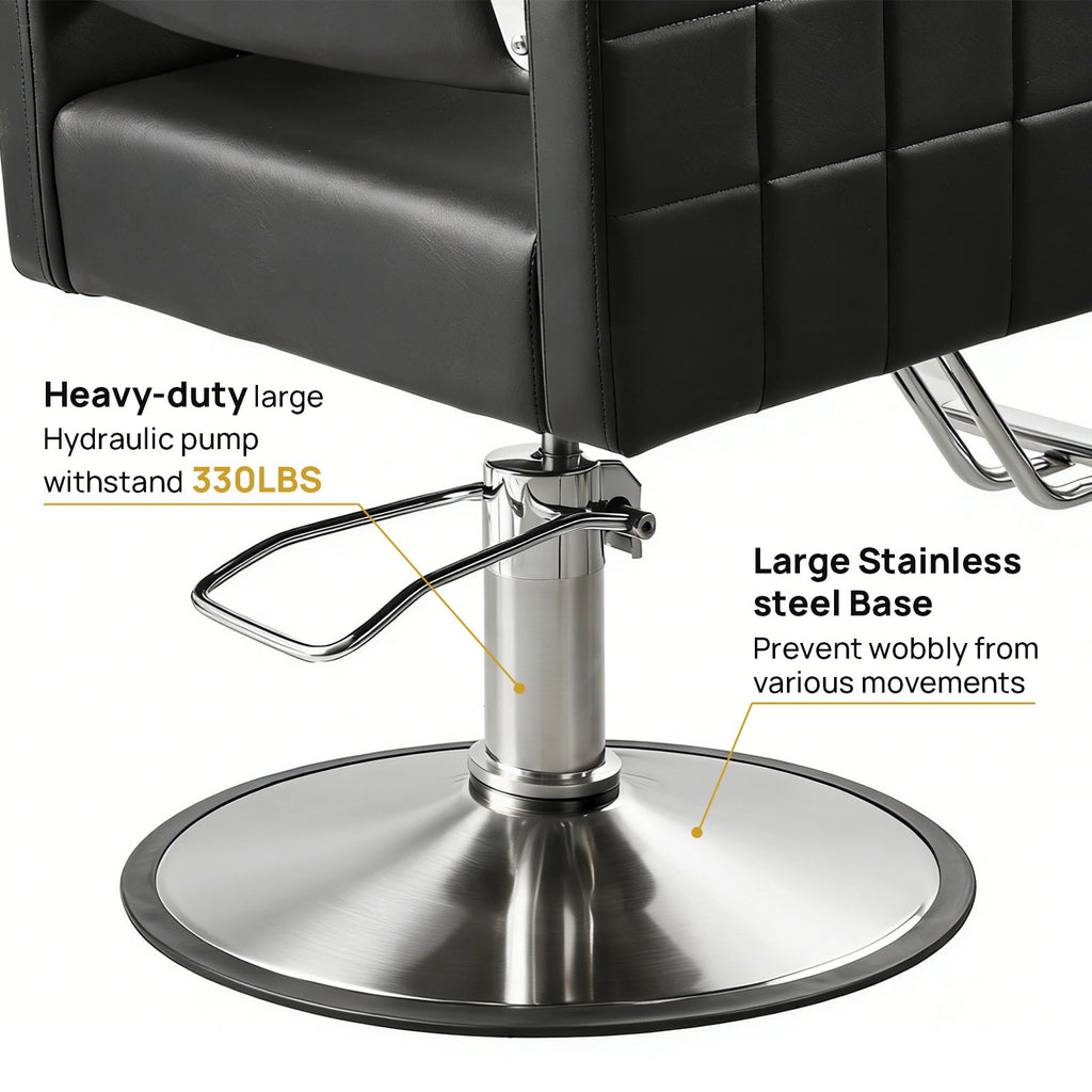 Black Salon Stylist Chair for Home Hydraulic