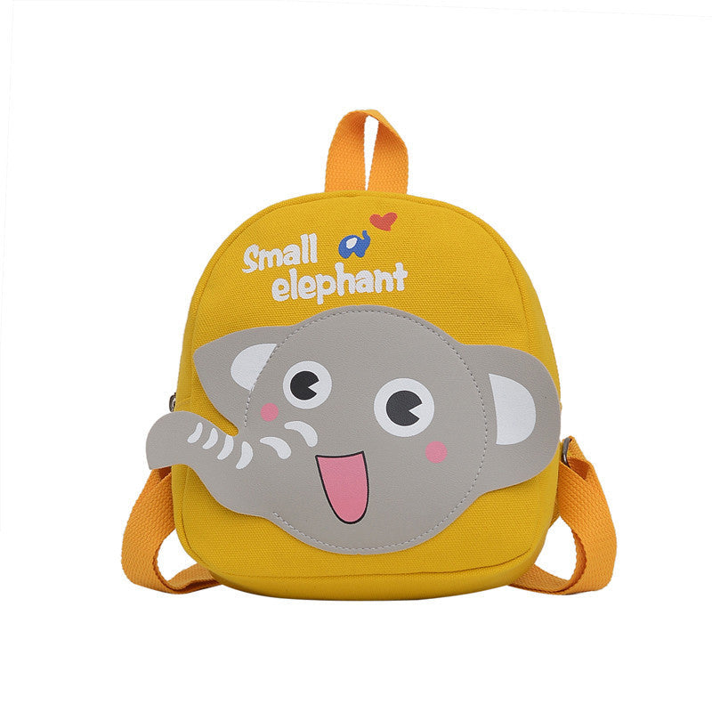 Boys Canvas Backpack Cute Cartoon School Bag