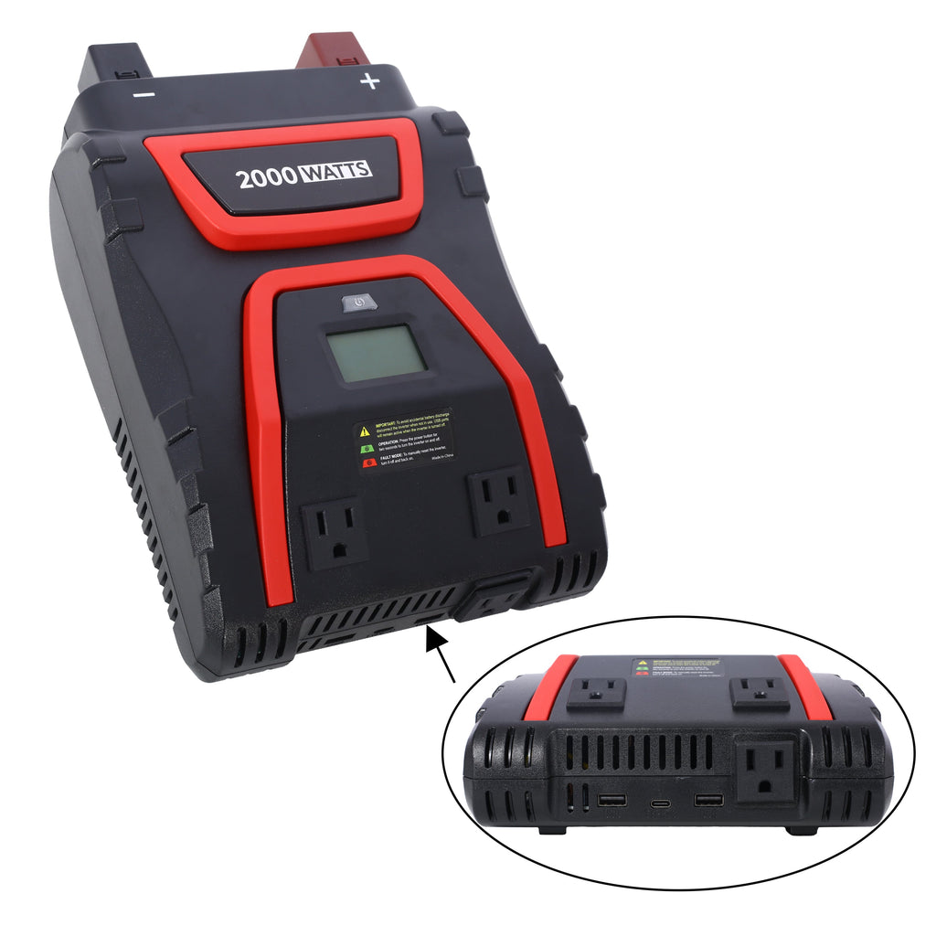 2000 Watts Power Inverter with LED Display - ETL Approved