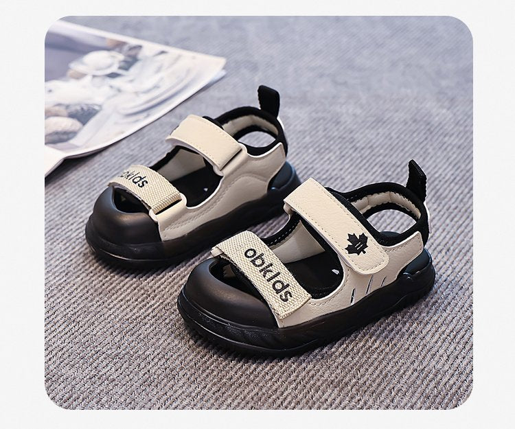 Children's Beach Shoes Summer New Style Medium And Large Children's And Boys' Sandals Velcro Children's Shoes