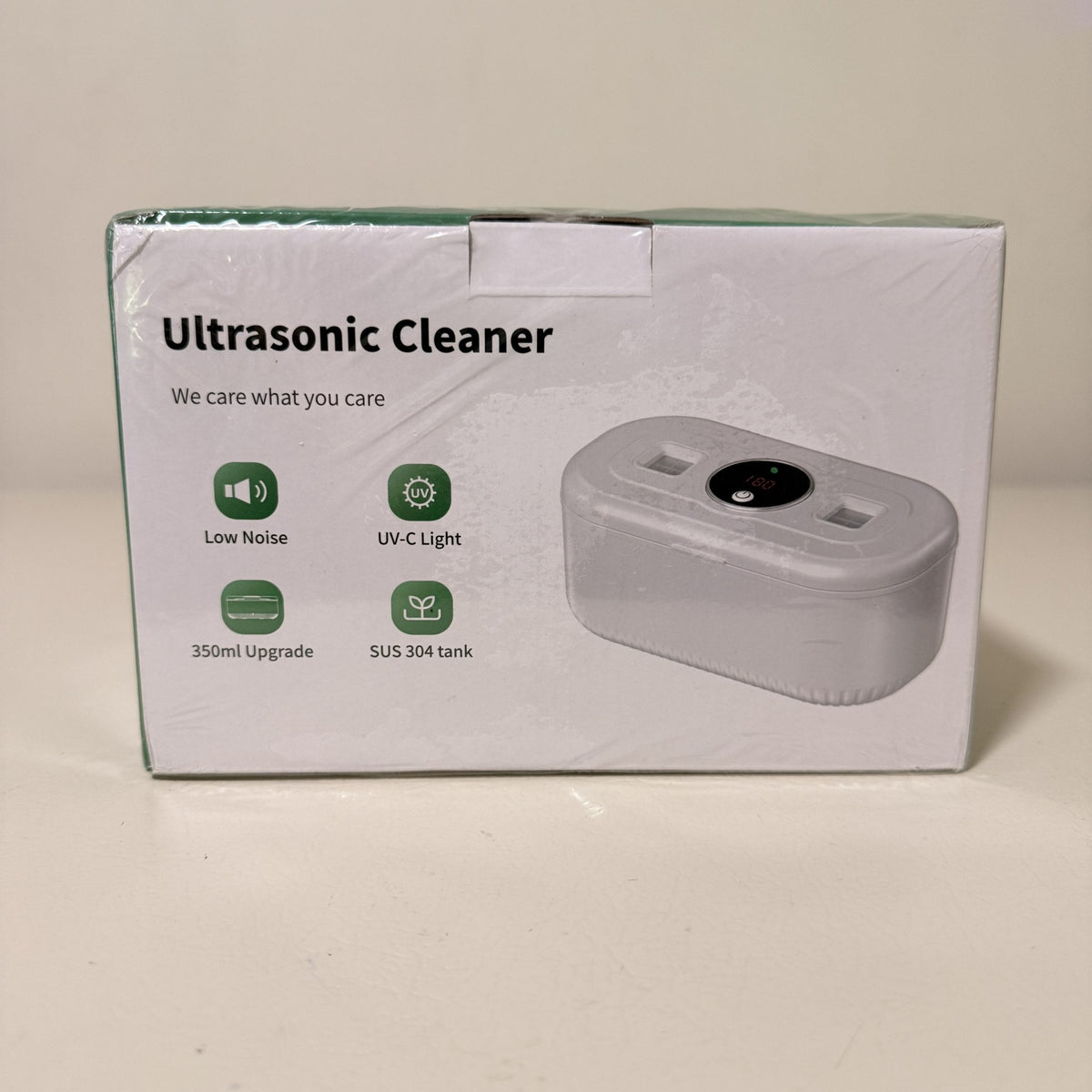 Ultrasonic Jewelry Cleaner with UV-C Light, 350 mL, GH-UC127