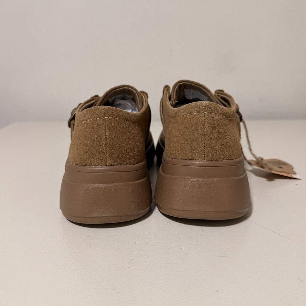 Project Cloud Della Suede Platform Loafers, Women's US 8.5, Brown