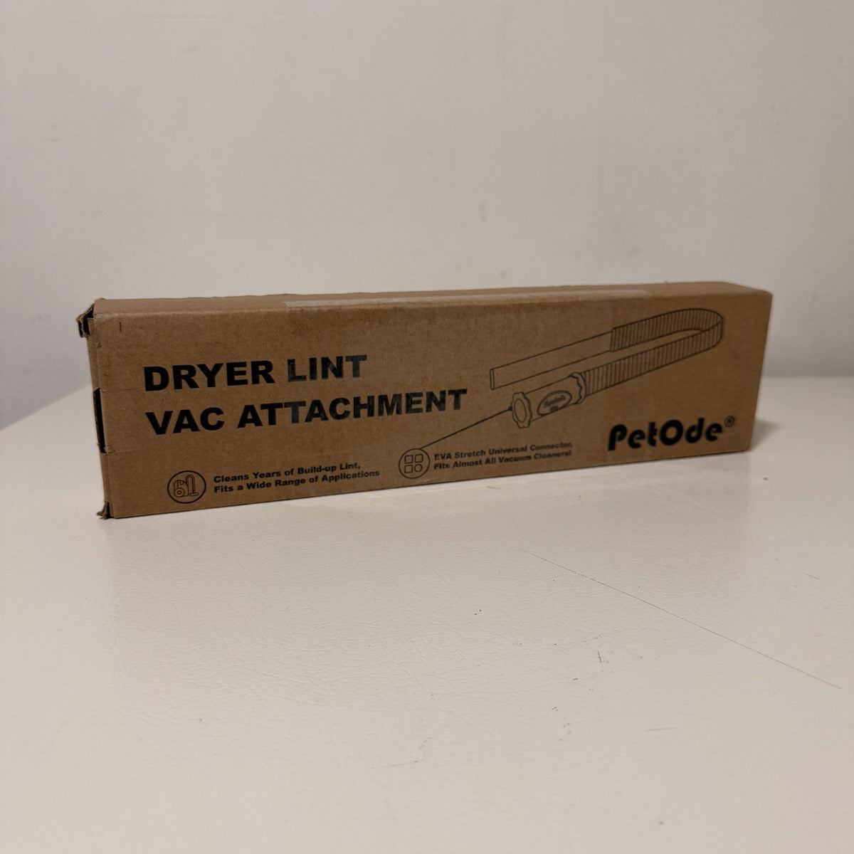 Dryer Vent Cleaner Kit, Vacuum Hose Attachment, 5 Piece, Blue