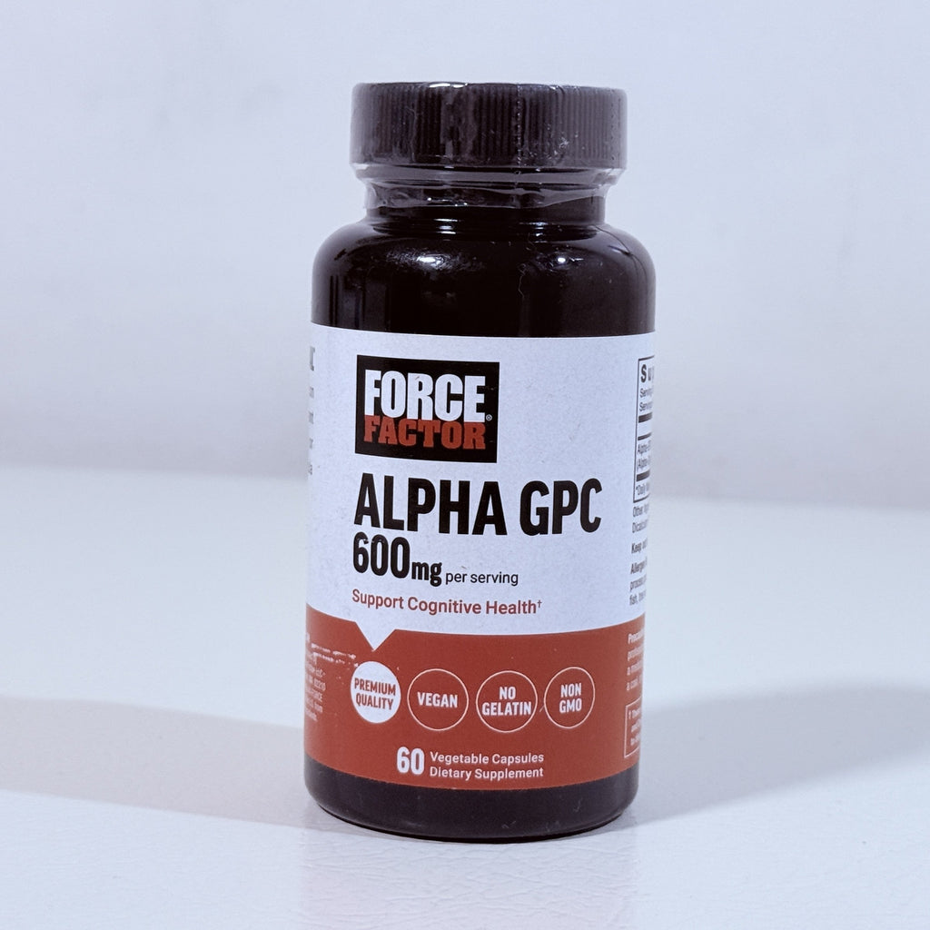 Force Factor Alpha GPC 600 mg, 60 Vegetable Capsules, Exp 02/2028
