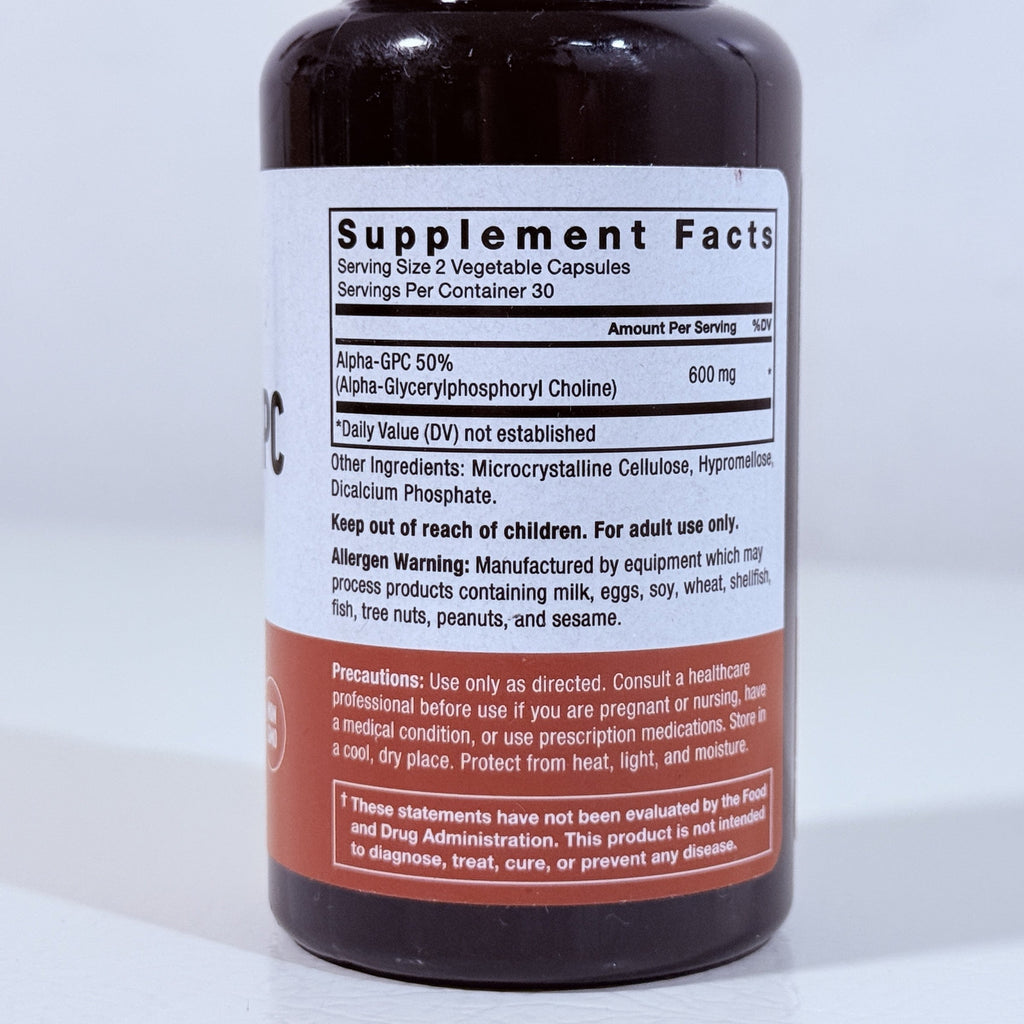 Force Factor Alpha GPC 600 mg, 60 Vegetable Capsules, Exp 02/2028