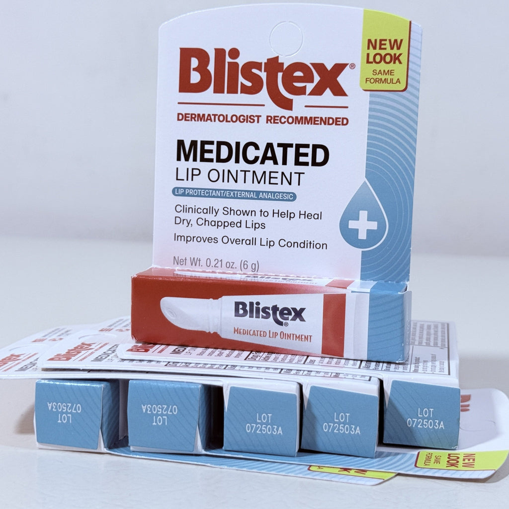 Blistex Medicated Lip Ointment 0.21 oz, Pack of 6, Exp 07/2028