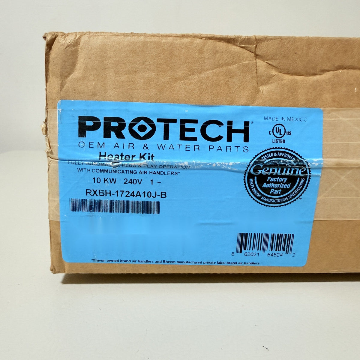 Rheem Protech RXBH-1724A10J-B 10kW Heater Kit with 60A Breaker