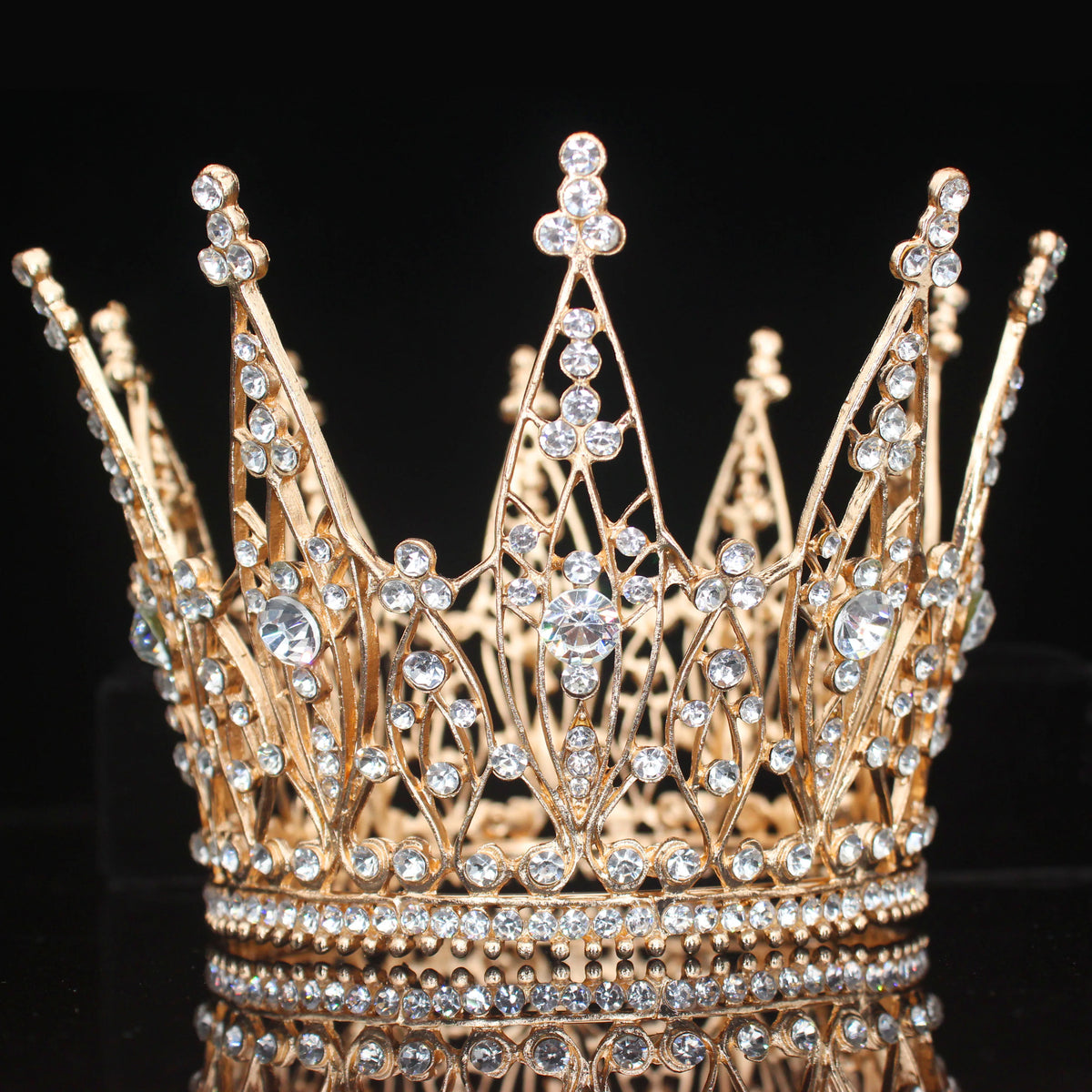 Bridal Rhinestone Tiara Crown for Weddings, Prom & Pageants