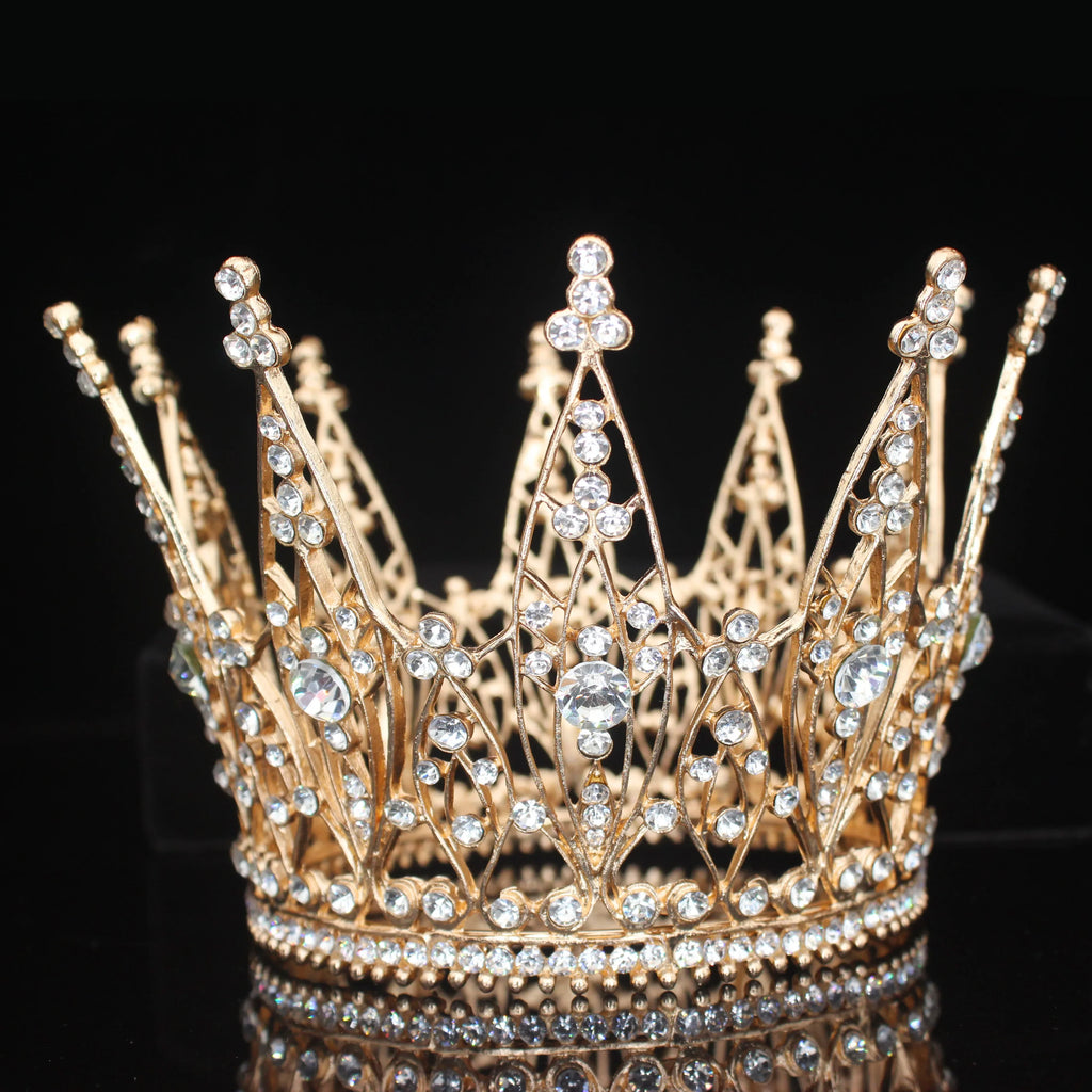 Bridal Rhinestone Tiara Crown for Weddings, Prom & Pageants