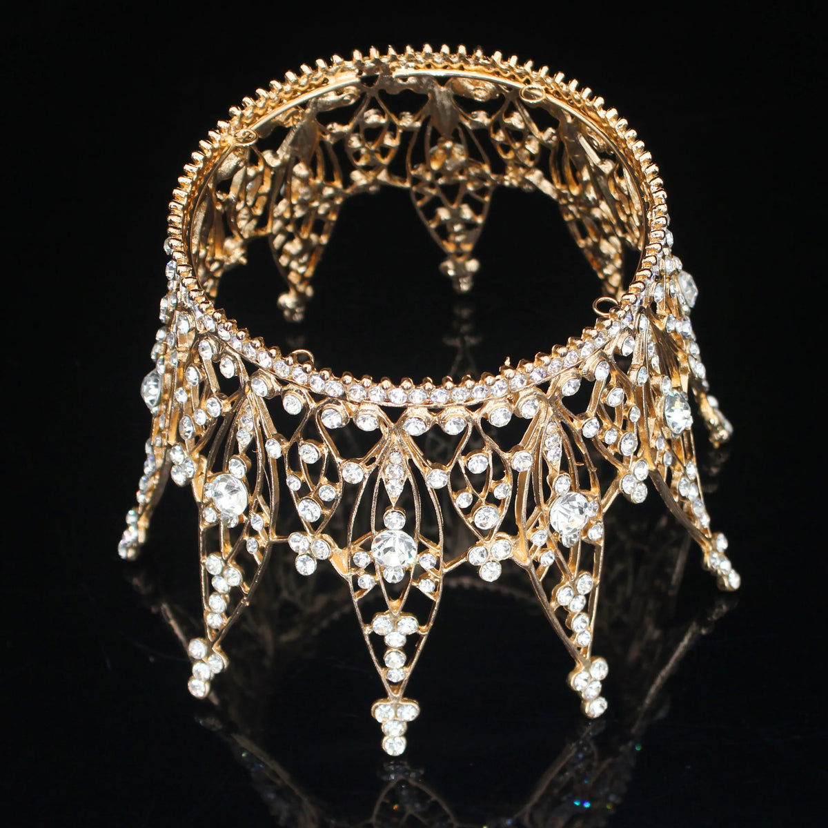 Bridal Rhinestone Tiara Crown for Weddings, Prom & Pageants