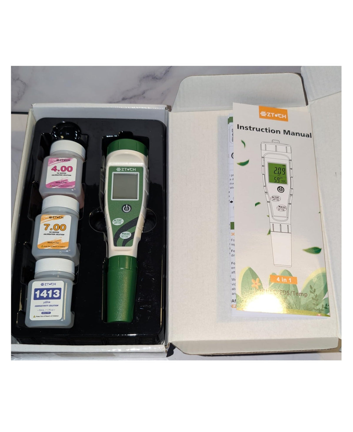 Digital pH and EC Water Quality Tester, Hydroponics, Aquarium, Pool