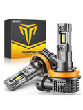 H11 LED Fog Light Bulbs, 2 Pack, Fits H8 and H16, Canbus, Fan Cooled