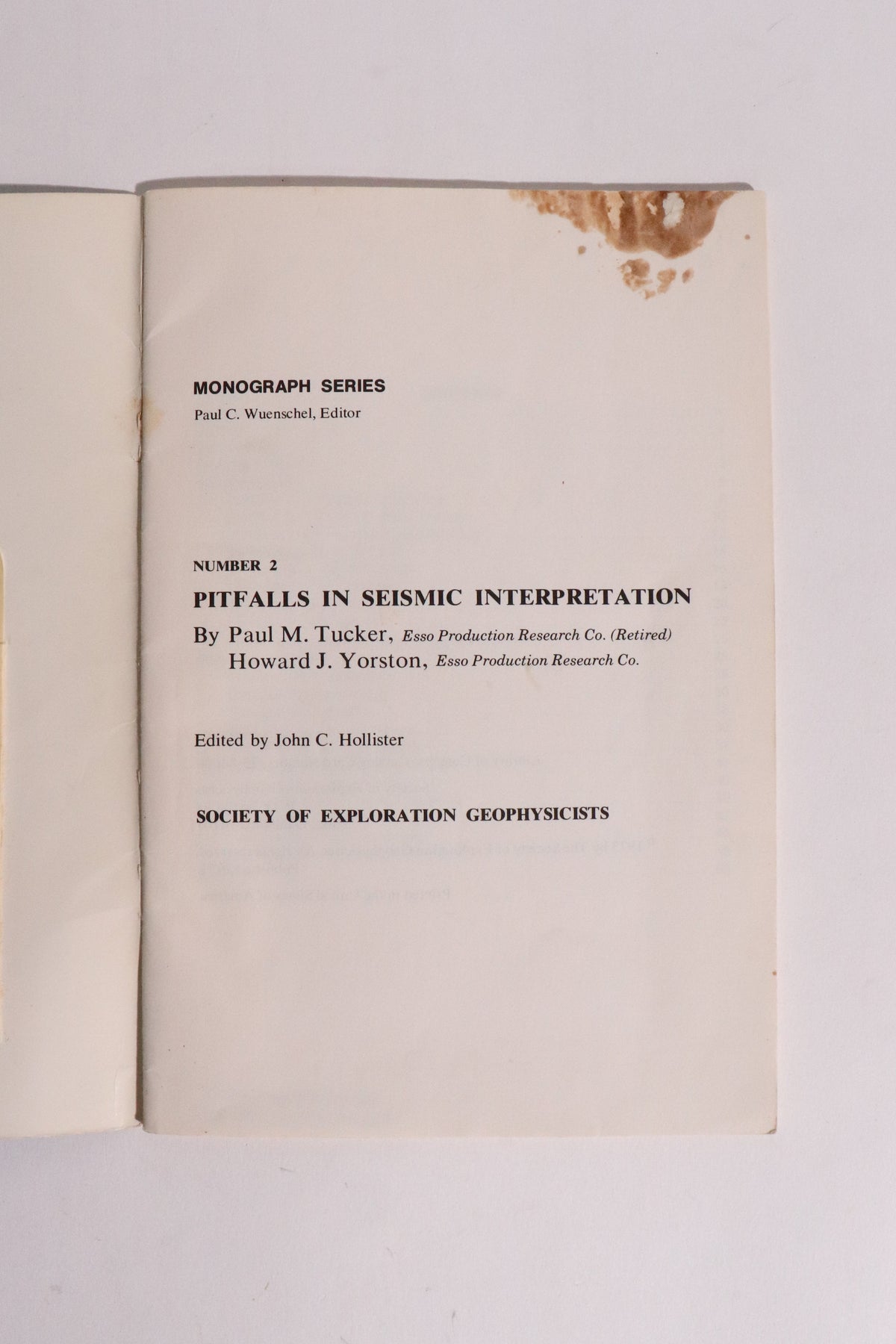 SEG Geophysical Monograph Nos. 1 & 2 — Original 1971–1973 Set