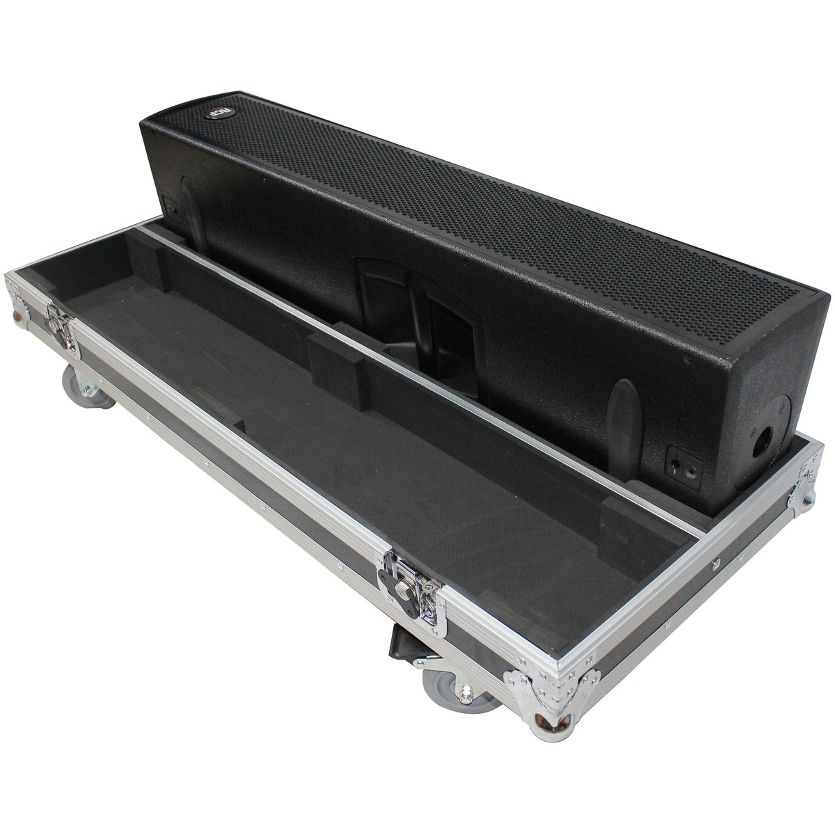ProX XS-RCF-NXL24A - Flight Case for Two RCF NX L24-A MK2 Column Array Speakers W/4 Inch Casters