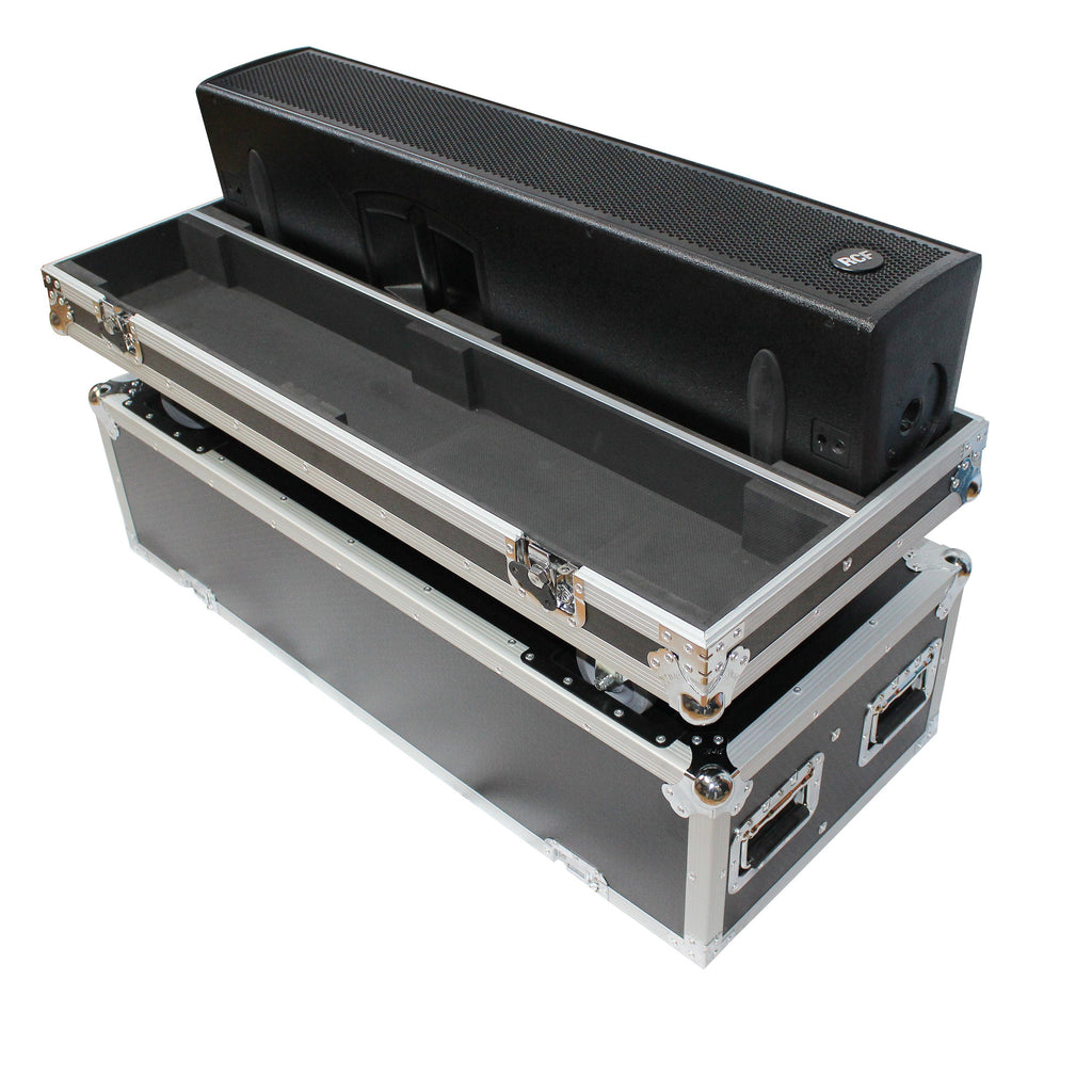 ProX XS-RCF-NXL24A - Flight Case for Two RCF NX L24-A MK2 Column Array Speakers W/4 Inch Casters