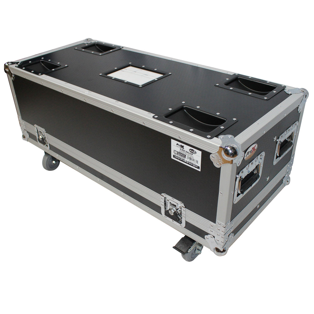 ProX XS-RCF-NXL24A - Flight Case for Two RCF NX L24-A MK2 Column Array Speakers W/4 Inch Casters