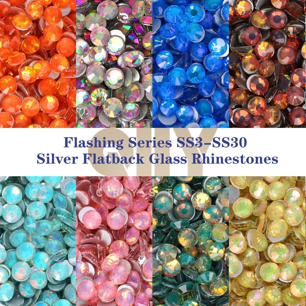Showgirl Costume Rhinestones | Glue-On Glass Flatback Gems SS3–SS30