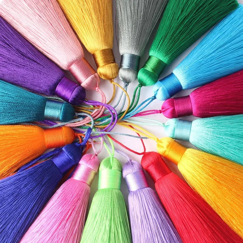 12cm Polyester Silk Tassel Fringe Trim DIY Sewing Accessories