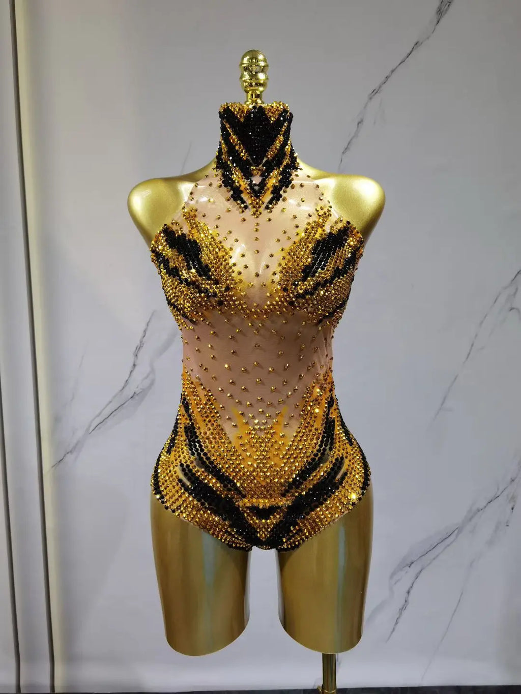 Sequin Showgirl Bodysuit Costume
