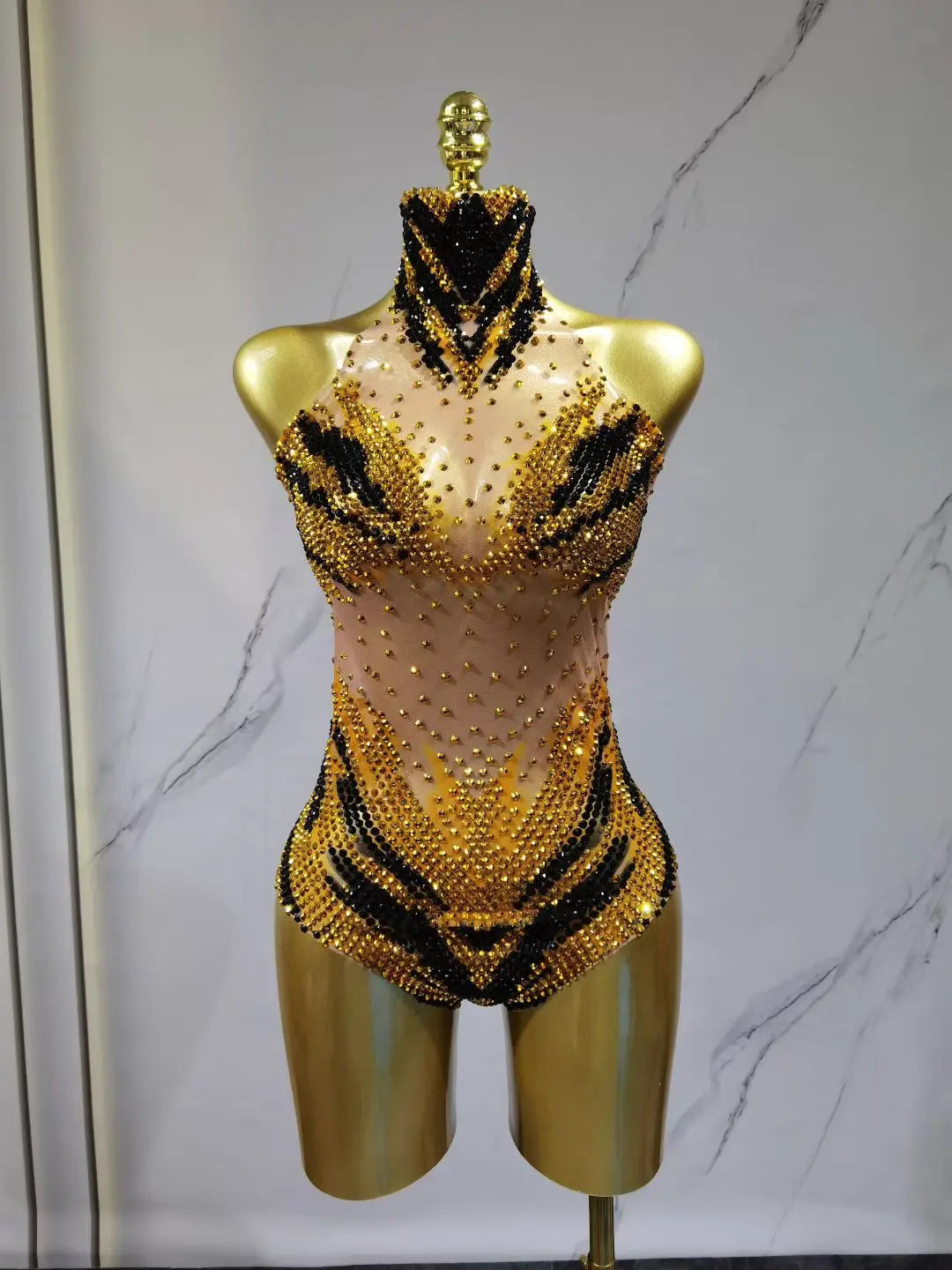 Sequin Showgirl Bodysuit Costume