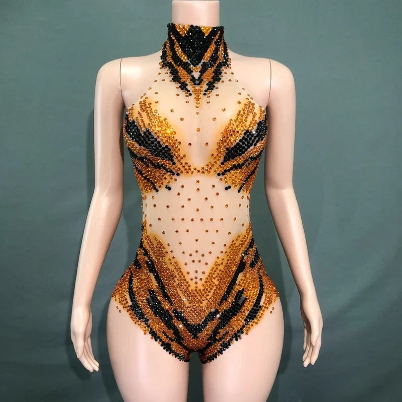 Sequin Showgirl Bodysuit Costume