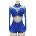 Sexy Mesh Lace Bodysuit Playsuit – Sheer Stage Costume for Nightclub, Dance & Performance | Stardust Starlets
