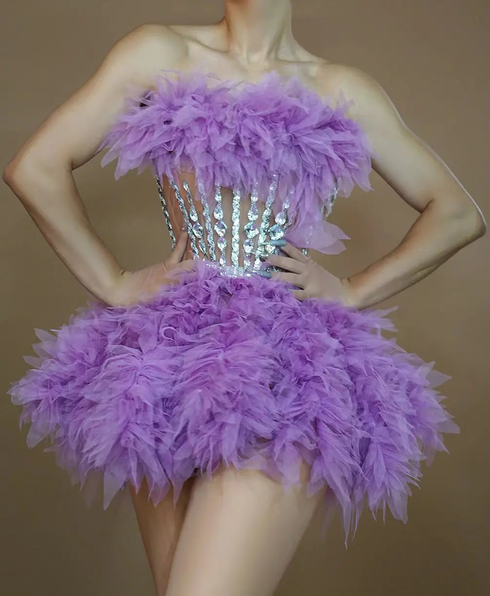 Women's Two-Piece Top and Skirt Set | Party & Performance Outfit