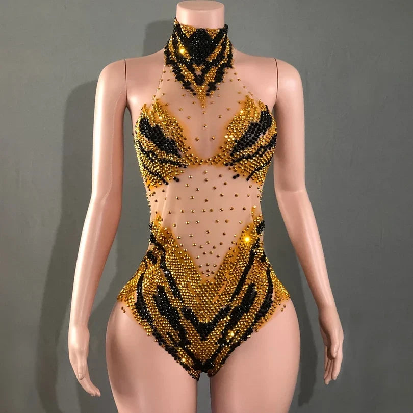 Sequin Showgirl Bodysuit Costume