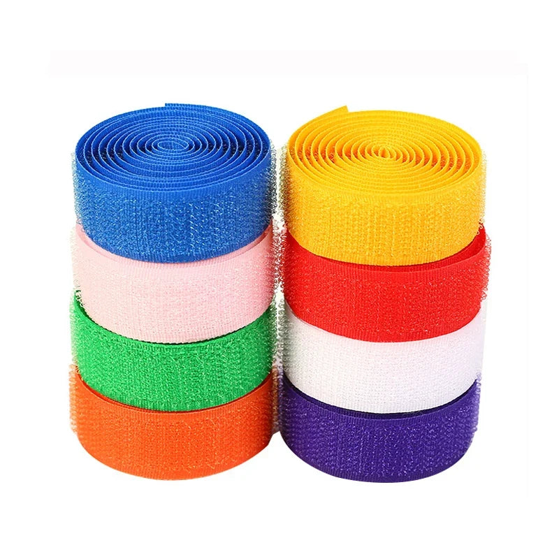 10Meters/Pair Colorful 20mm Wide Hook and Loop Fastener Tape Non-Adhesive Sewing Supplies