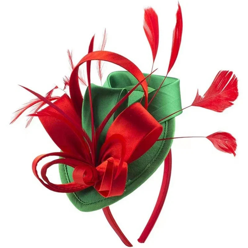 Women’s Feather Fascinator Hairband for Derby, Tea Parties & Events