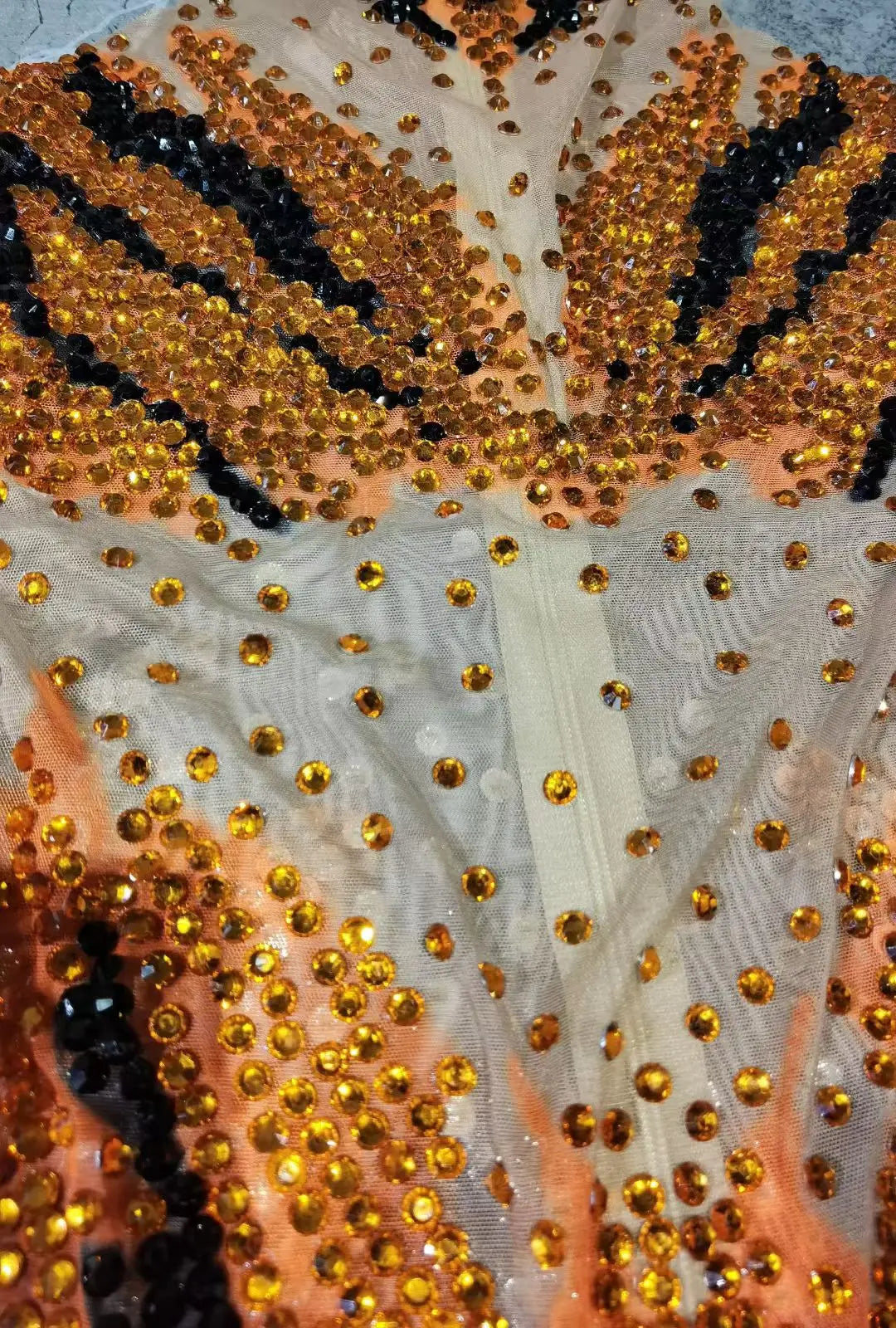 Sequin Showgirl Bodysuit Costume