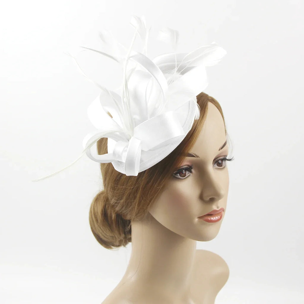 Women’s Feather Fascinator Hairband for Derby, Tea Parties & Events