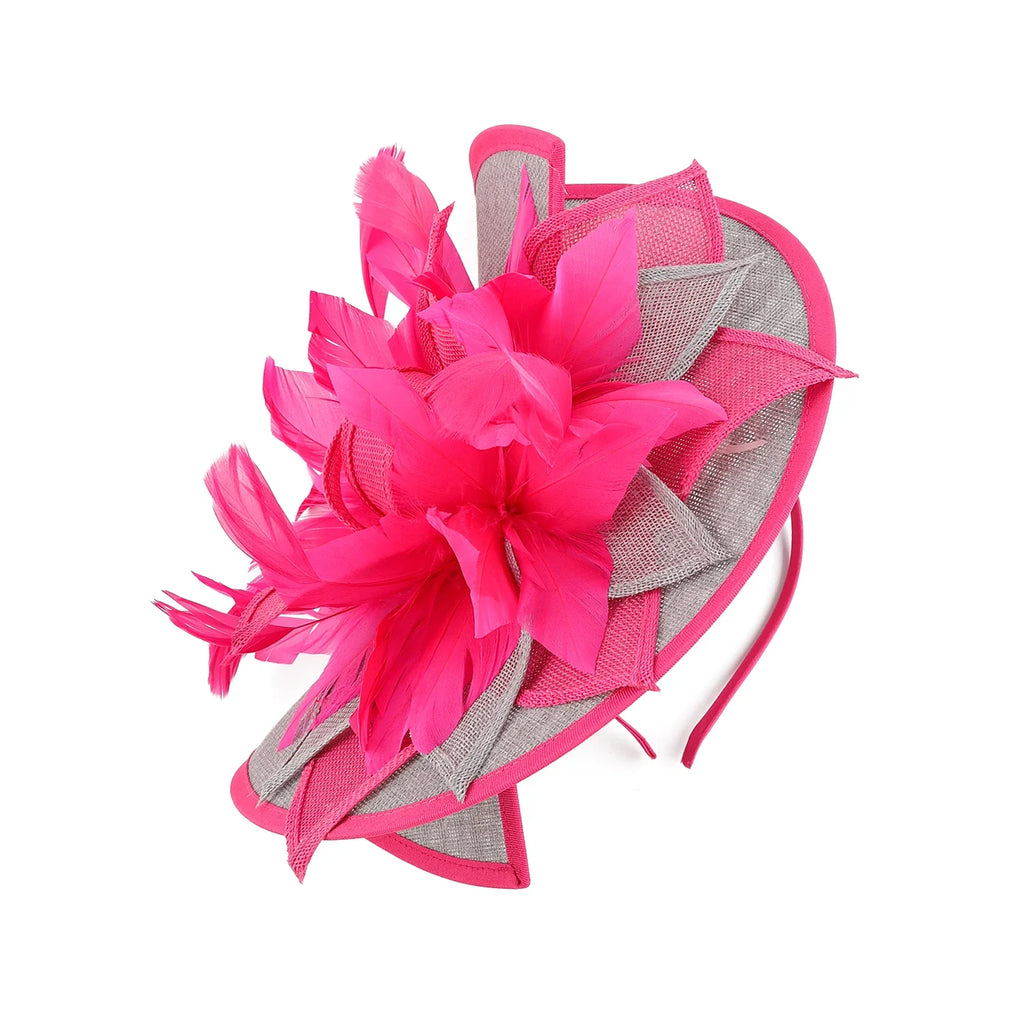 Showgirl Feather Fascinator Headband | Statement Party & Derby Hat