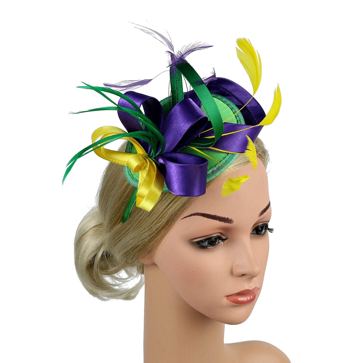 Women’s Feather Fascinator Hairband for Derby, Tea Parties & Events