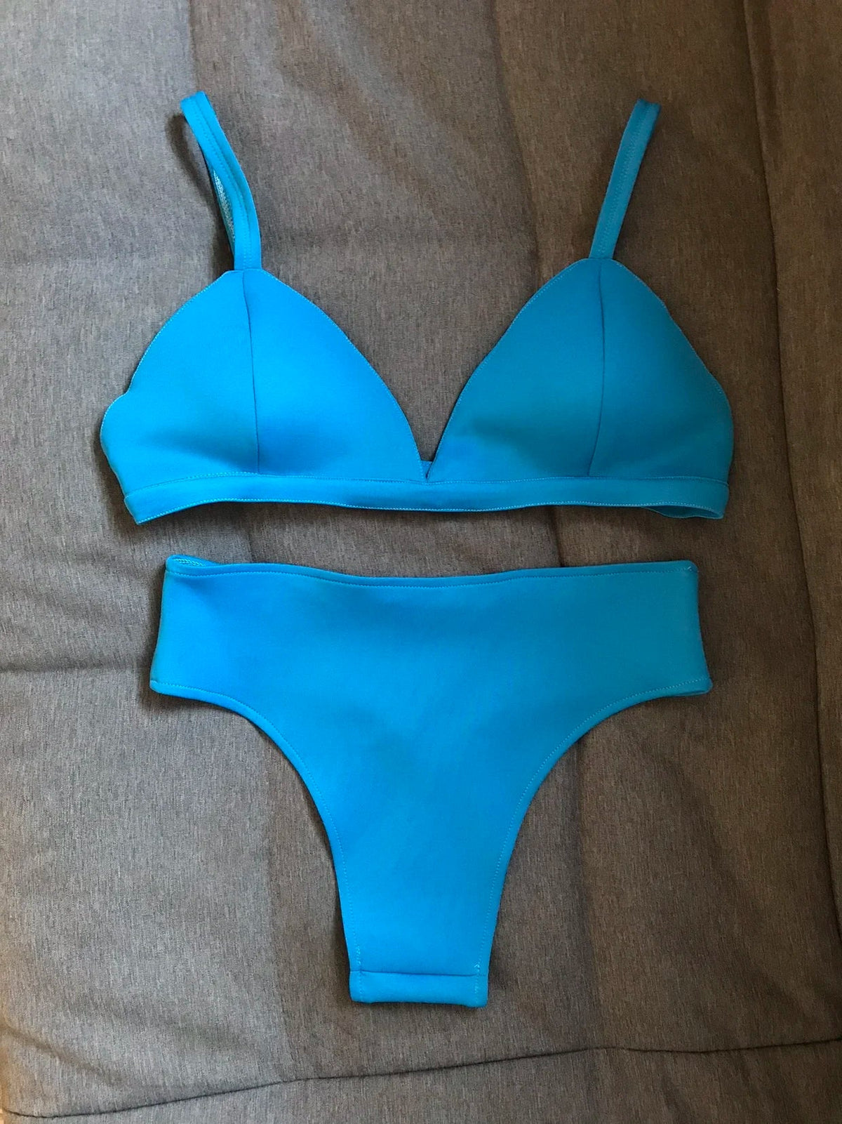 Neon Rave Bikini Set – Women's Stretch Pole Dance Outfit, Club & Festival Stage Wear