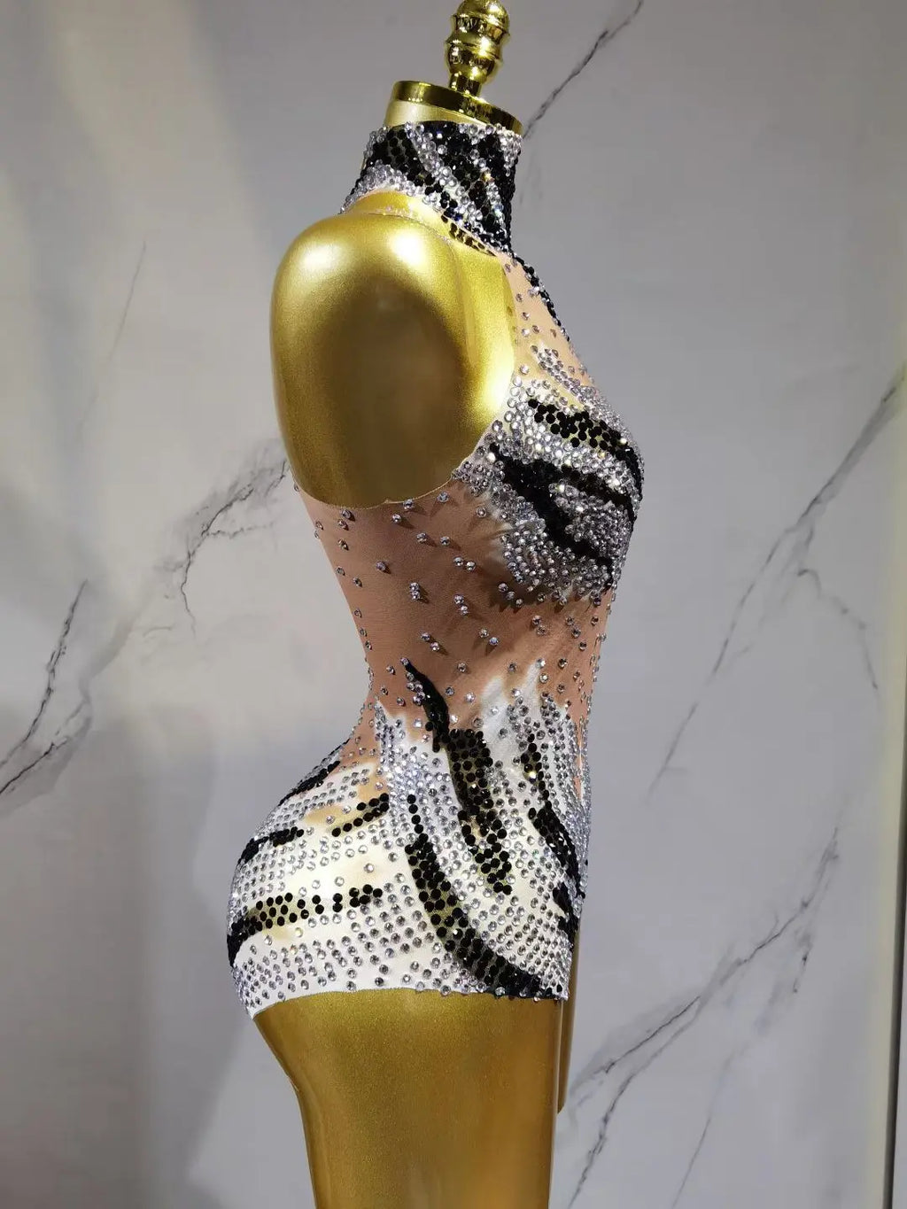 Sequin Showgirl Bodysuit Costume