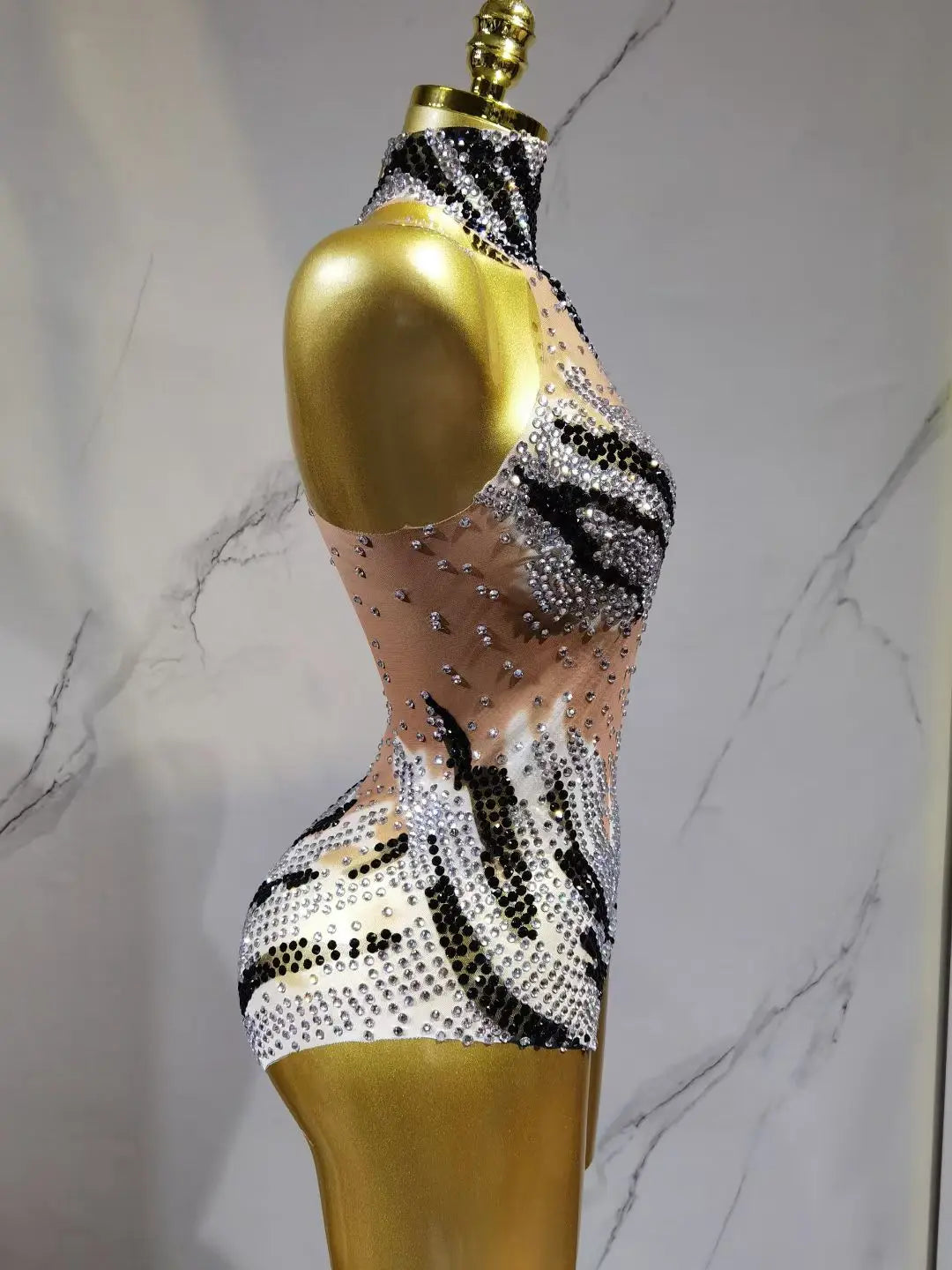 Sequin Showgirl Bodysuit Costume