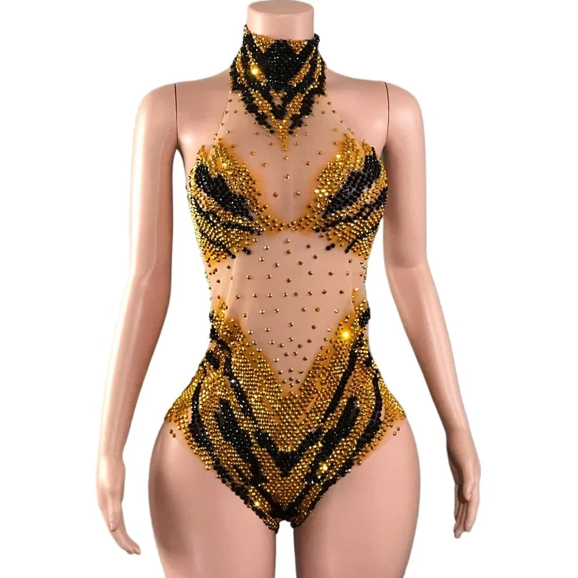 Sequin Showgirl Bodysuit Costume