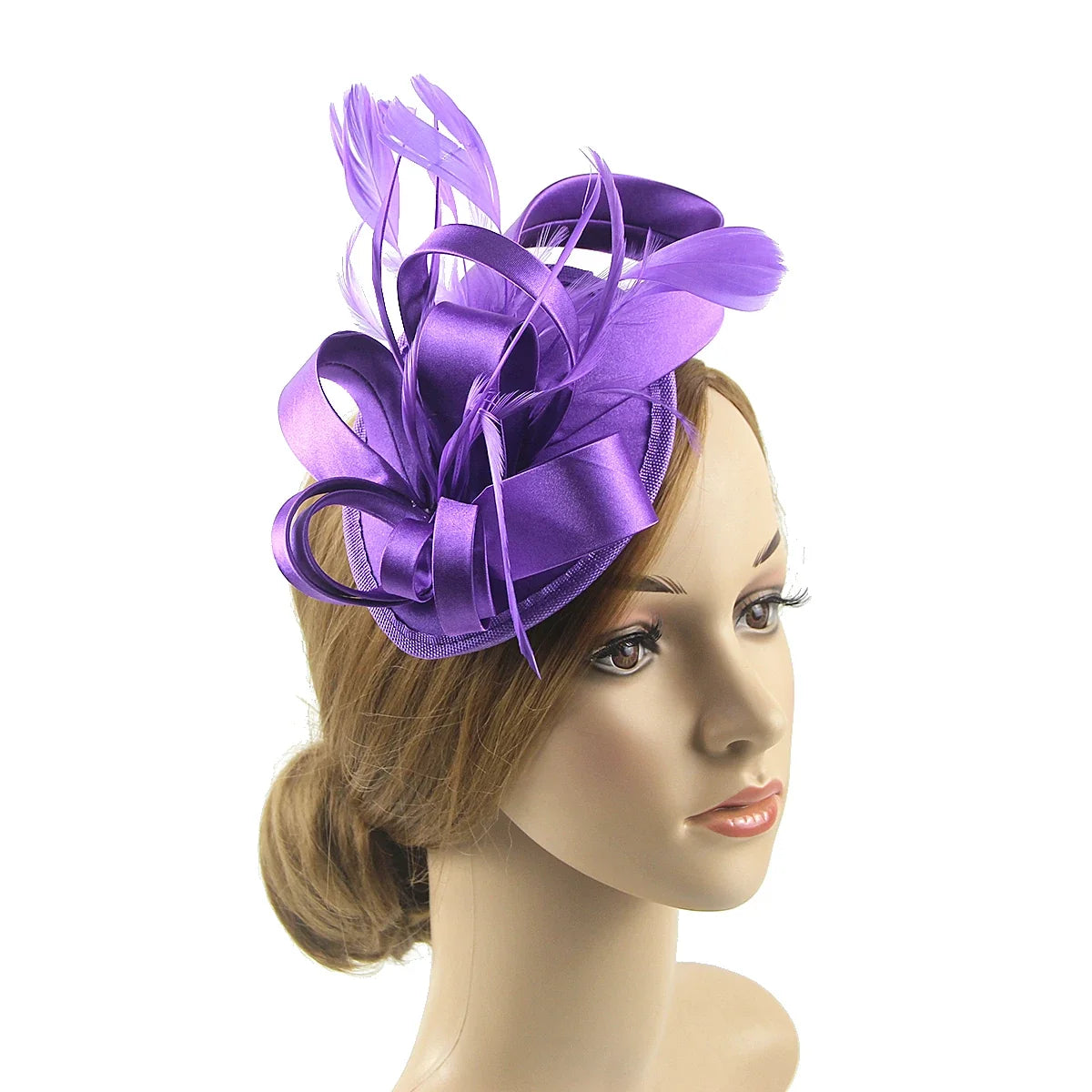 Women’s Feather Fascinator Hairband for Derby, Tea Parties & Events