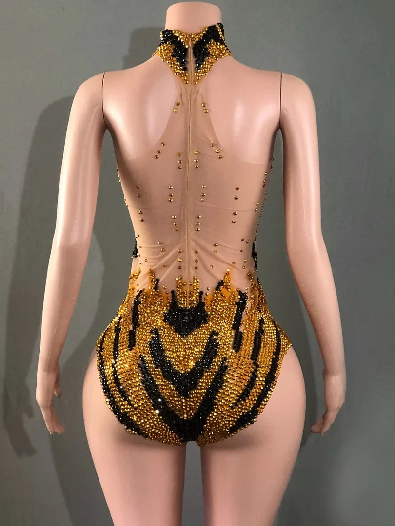 Sequin Showgirl Bodysuit Costume