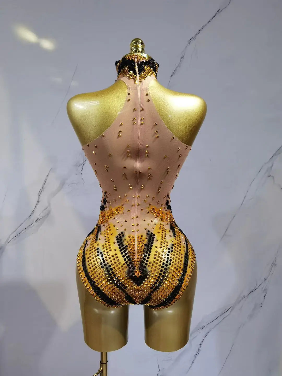 Sequin Showgirl Bodysuit Costume