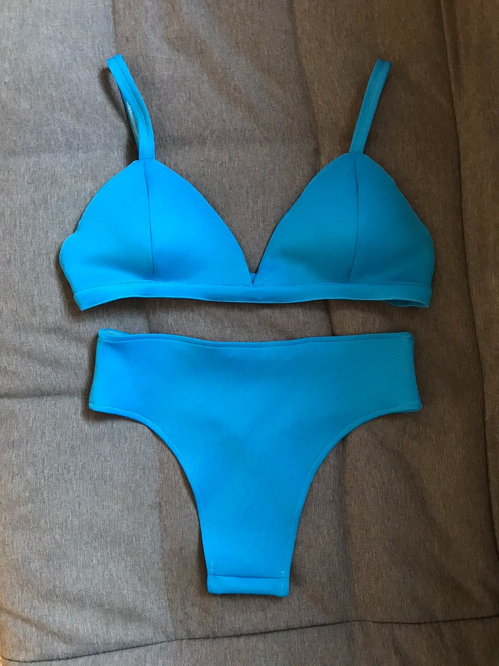 Neon Rave Bikini Set – Women's Stretch Pole Dance Outfit, Club & Festival Stage Wear