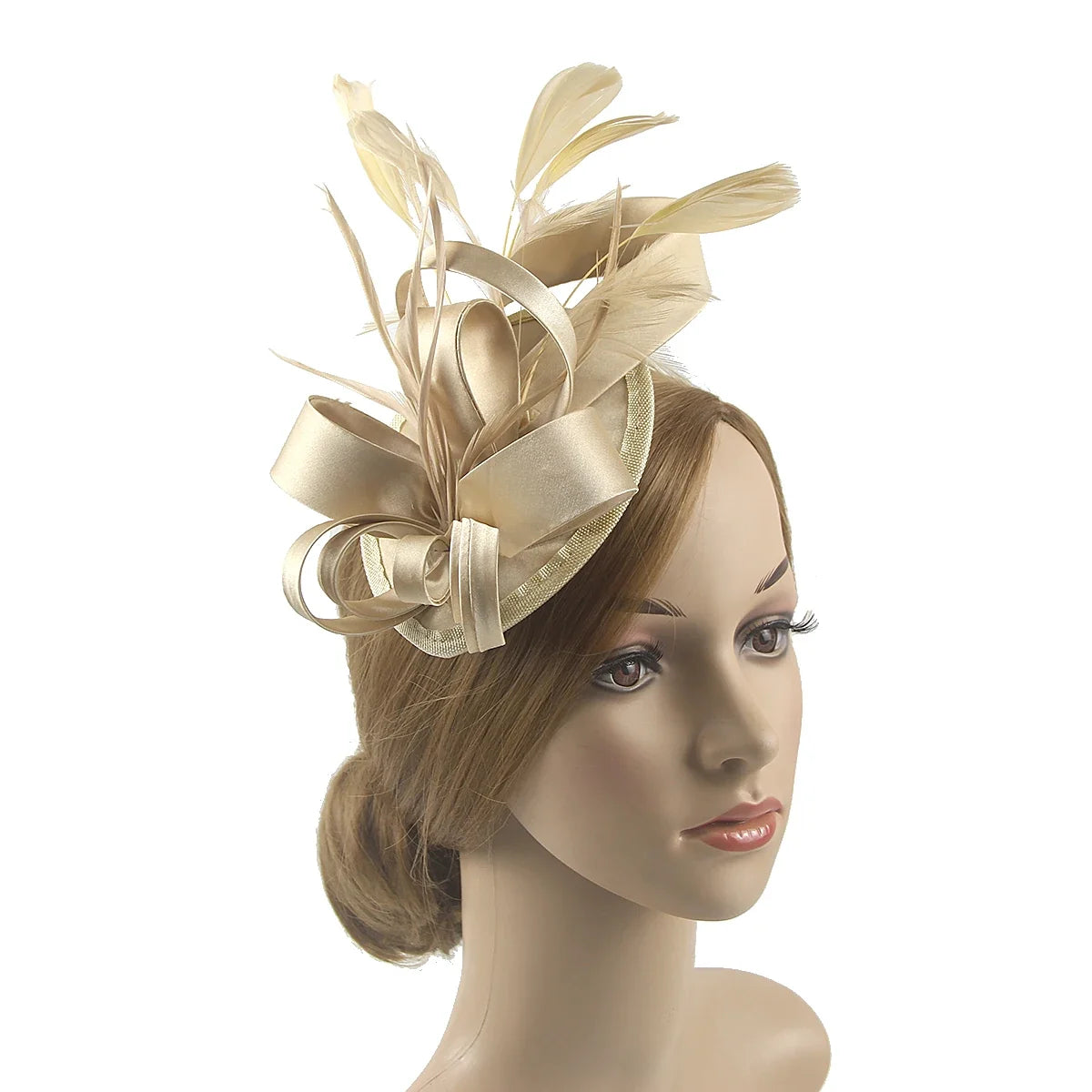 Women’s Feather Fascinator Hairband for Derby, Tea Parties & Events