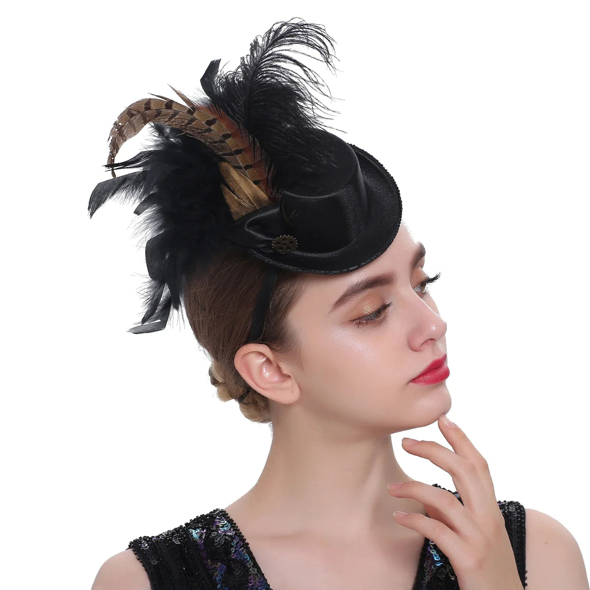 Showgirl Top Hat for Cabaret & Stage Performance