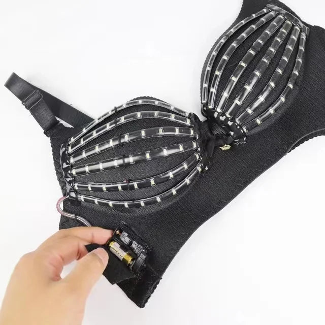 Light-Up LED Bra Clubwear Costume Set