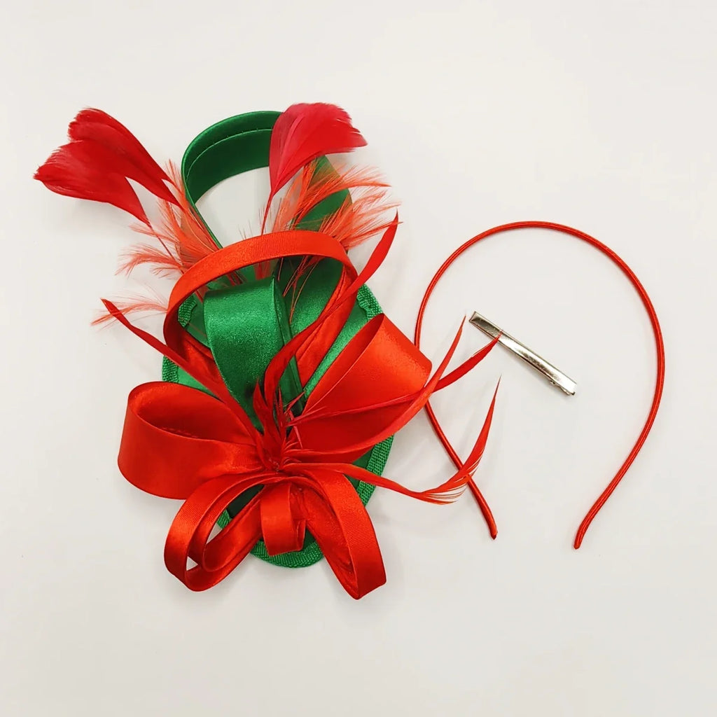 Women’s Feather Fascinator Hairband for Derby, Tea Parties & Events