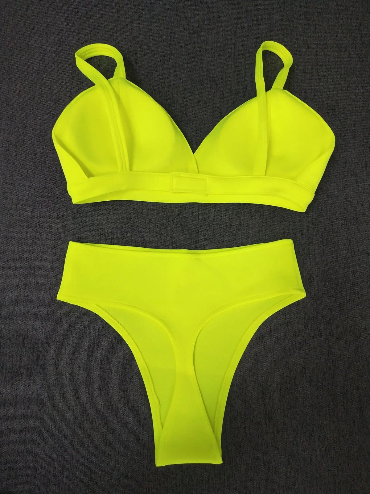 Neon Rave Bikini Set – Women's Stretch Pole Dance Outfit, Club & Festival Stage Wear