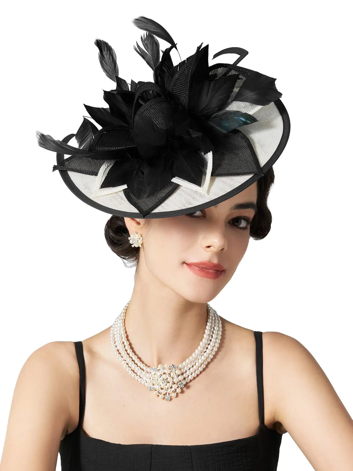 Showgirl Feather Fascinator Headband | Statement Party & Derby Hat