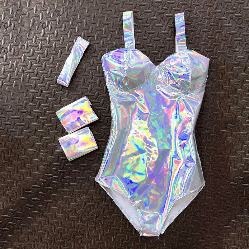 Showgirl Stage Bodysuit Set | Cabaret & Dance Performance Costume
