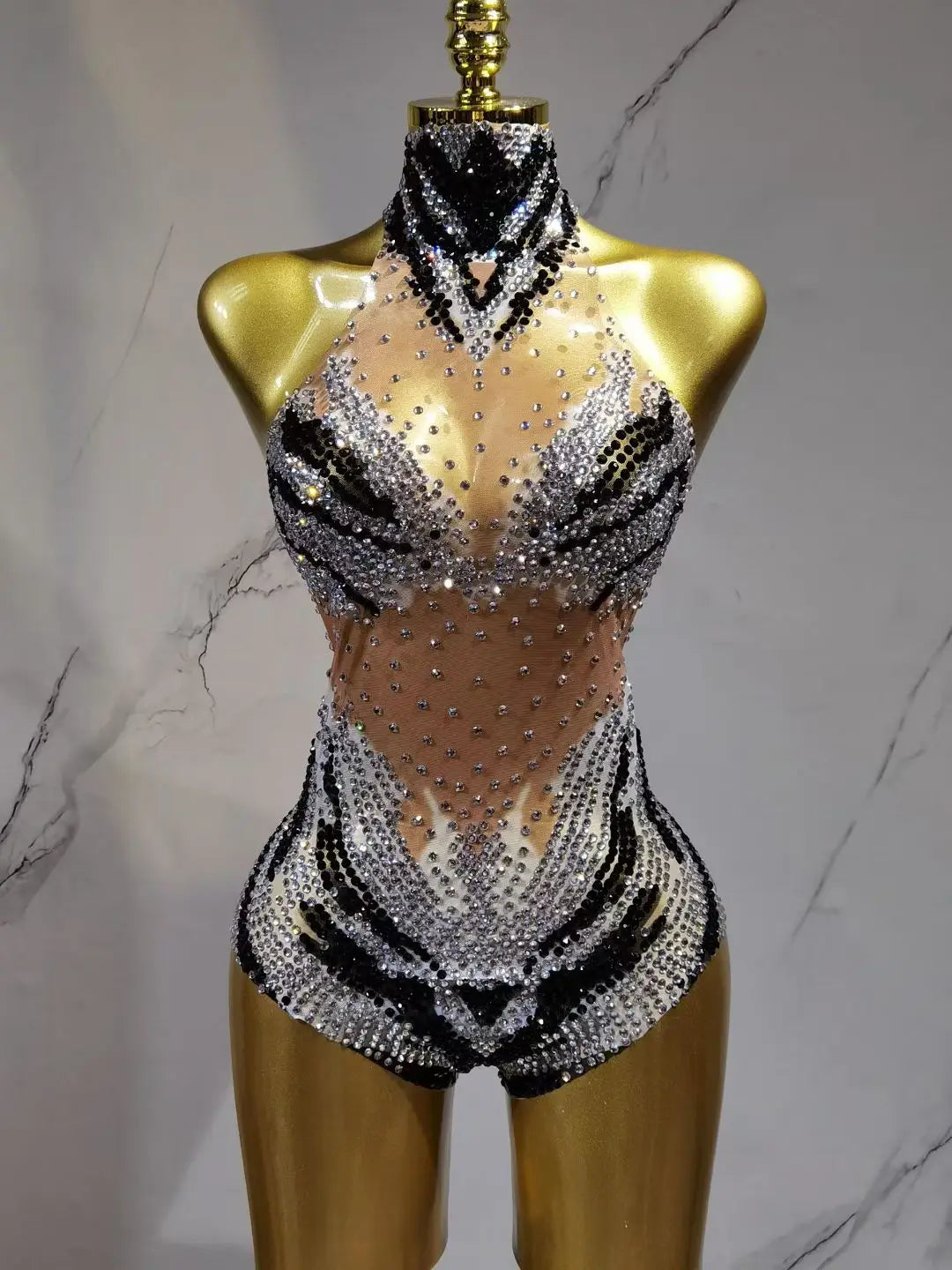 Sequin Showgirl Bodysuit Costume